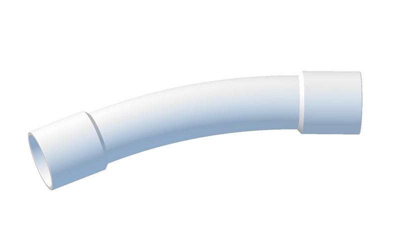 Communications Sweep Bends 22.5 Degree - White